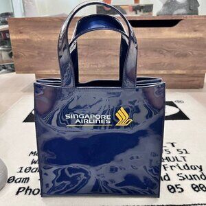 Singapore Airlines Exclusive Glossy Blue Mini Tote